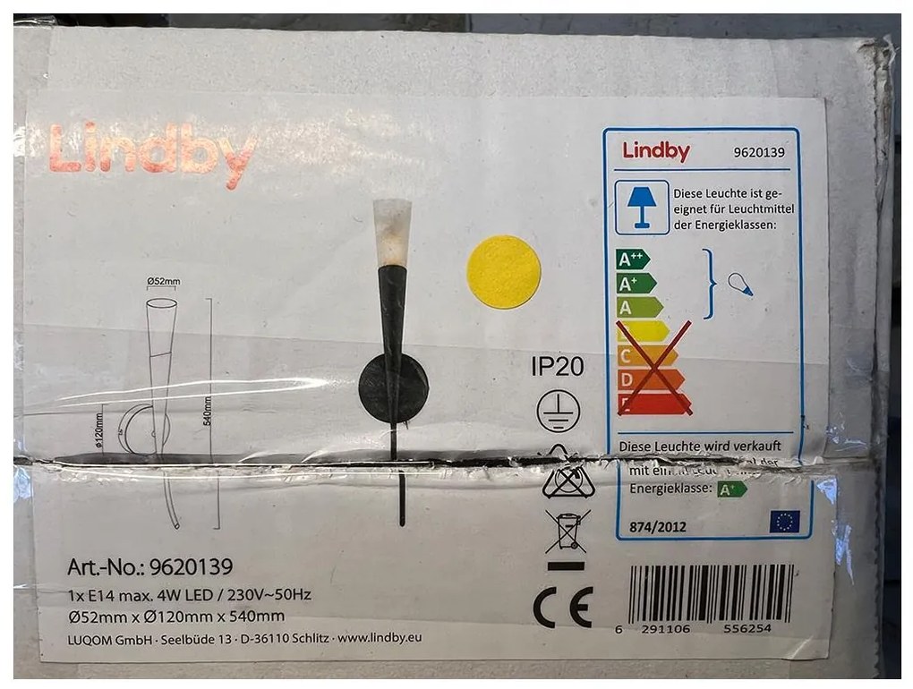 Lindby Lindby - Nástenné svietidlo SANDER 1xE14/4W/230V LW1295