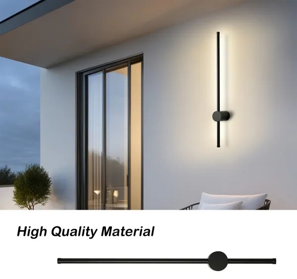 Brilagi - LED vonkajšie nástenné svietidlo AURA LED/12W/230V 3000K IP54 čierne