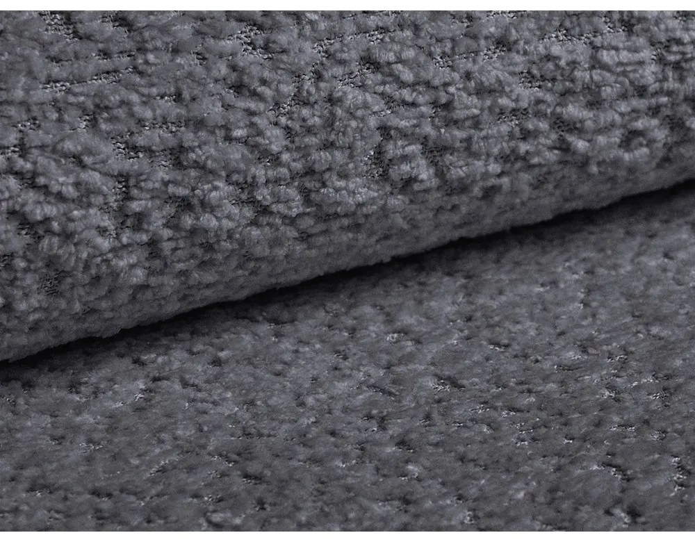 Tmavosivý vankúš na gauč z textílie buklé Kemi – Cosmopolitan Design