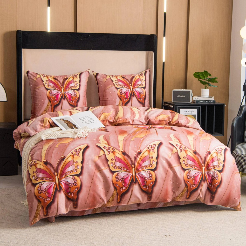 Obliečky z mikrovlákna MONARELLE ružové Rozmer obliečky: 70 x 80 cm | 140 x 200 cm