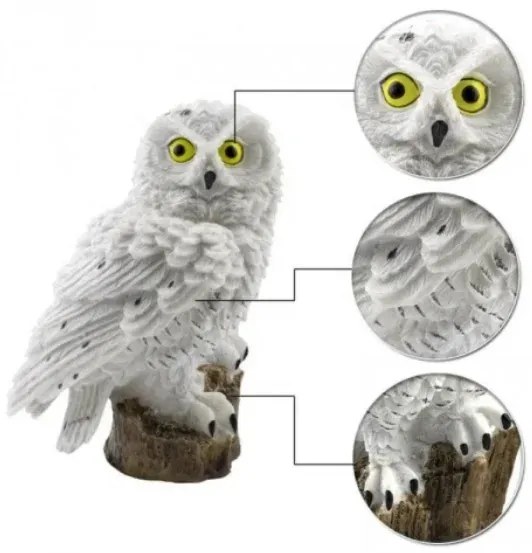 GGV LED solárna záhradná lampa - sovička, 14 cm