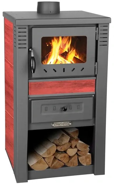 Krbové kachle Nova Ceramic, 7,5 kW, 120 mm, červená