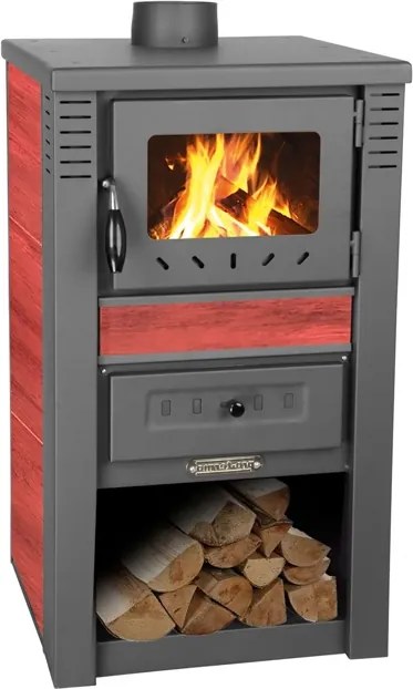 Krbové kachle Nova Ceramic, 7,5 kW, 120 mm, červená