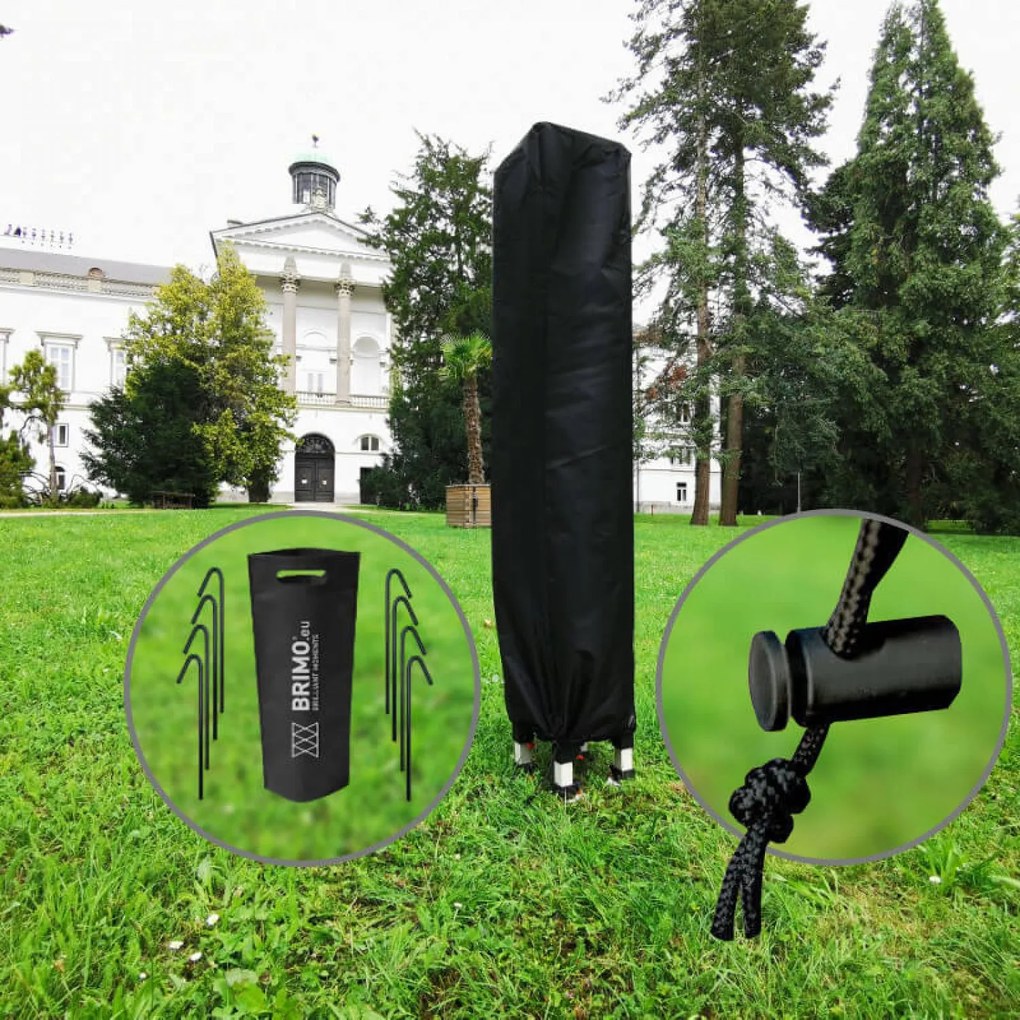 BRIMO Skladací altánok 3x3 m na Oslavy: Nepremokavá Ochrana a Bleskové Zloženie - s 3 stenami - Béžová 9