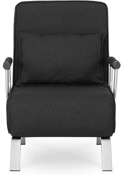 Kreslo pohovka rozkladacia PRATO čierna - vintino.sk