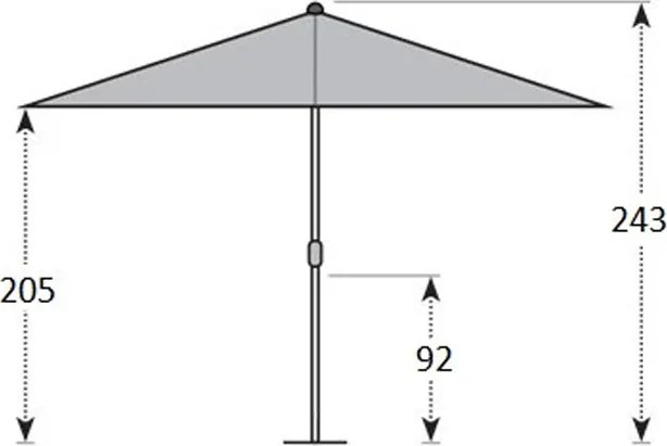 Doppler Gastro Magic Junior Alu Drevo 2 x 2 m - slnečník - 2. akosť (S248)