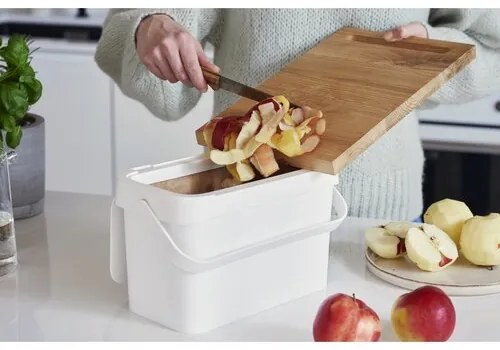 SmartStore Plastový kôš na bioodpad Collect, biela, 5 l
