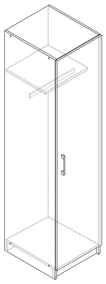 IDEA nábytok Skriňa ESO 1-dverová 51510 dub