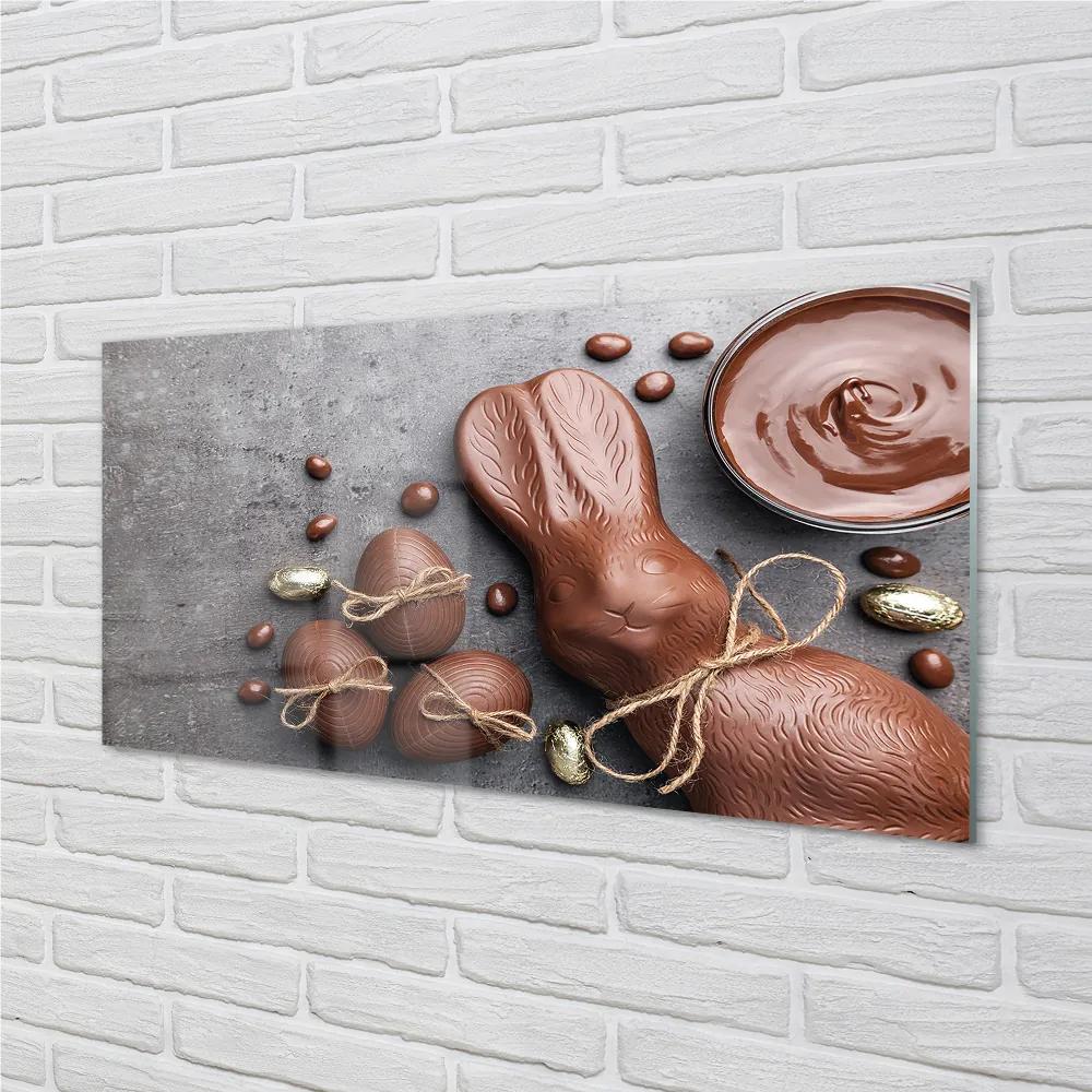 Nástenný panel  Čokoládová tyčinka králik 100x50 cm