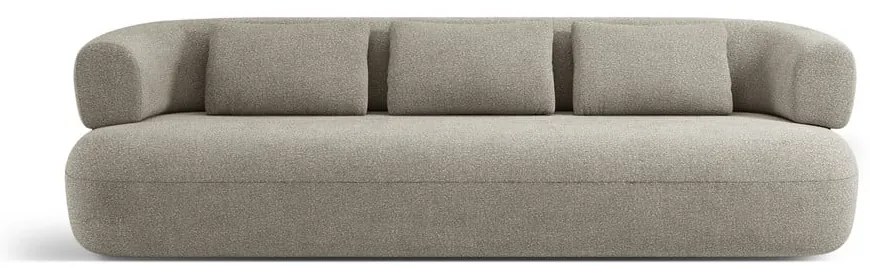 Svetlosivá pohovka z textílie bouclé 226 cm Jenny – Micadoni Home