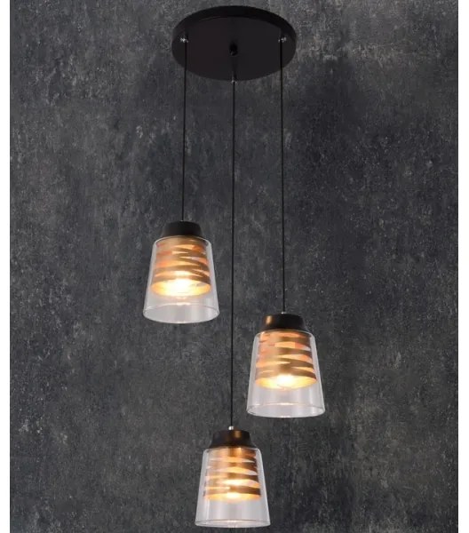 Luster na lanku FRESNO 3xE27/60W/230V