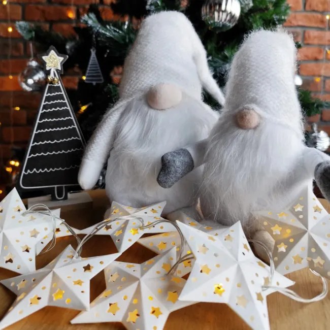 Vianočný škriatok YX068 - biely