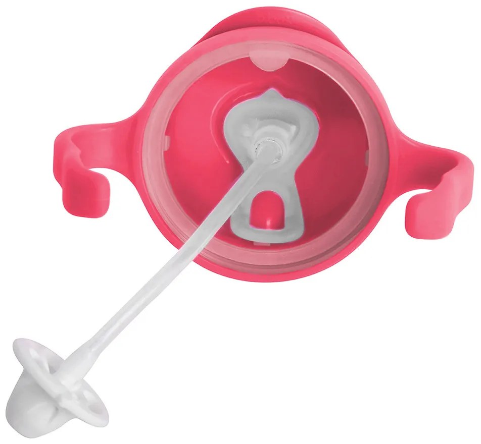 Hrnček so slamkou - malina 240 ml