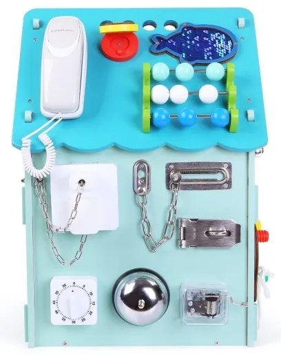 2Kids Toys - Activity board domček modrá