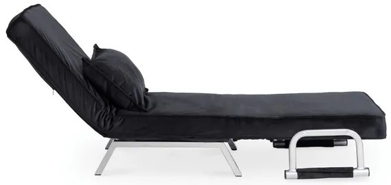 Kreslo pohovka rozkladacia PRATO čierna - vintino.sk