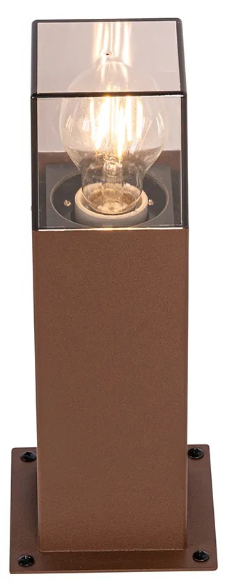 Priemyselná vonkajšia stojaca lampa hrdzavohnedá 30 cm IP44 - Denmark