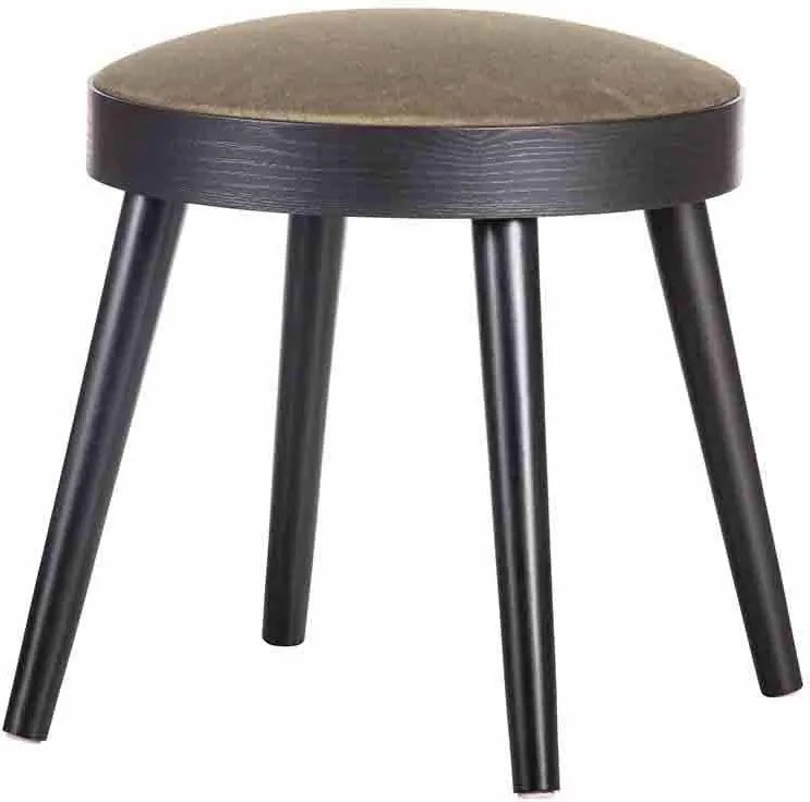 Čierny/yrmy Stolička a odkladací stolík Laurie  38 × 38 × 38 cm WOOOD