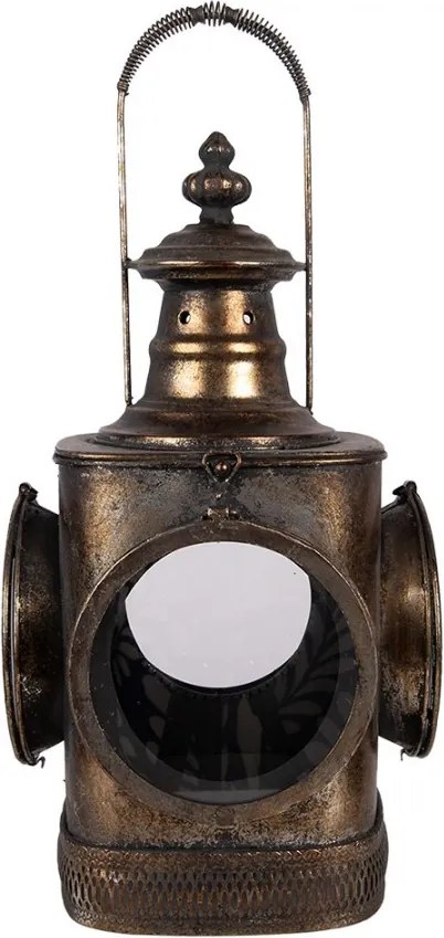 Lantern 23x23x48 Cm Brown Metal - 23*23*48 cm