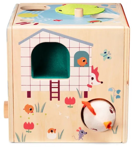 Lilliputiens - kocka s aktivitami - sliepočka Paulette