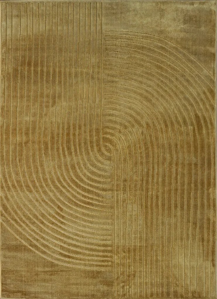 Koberec Zen Garden 2403 Yellow – žltý vzorovaný obdĺžnik Rozmer: 60x100 cm
