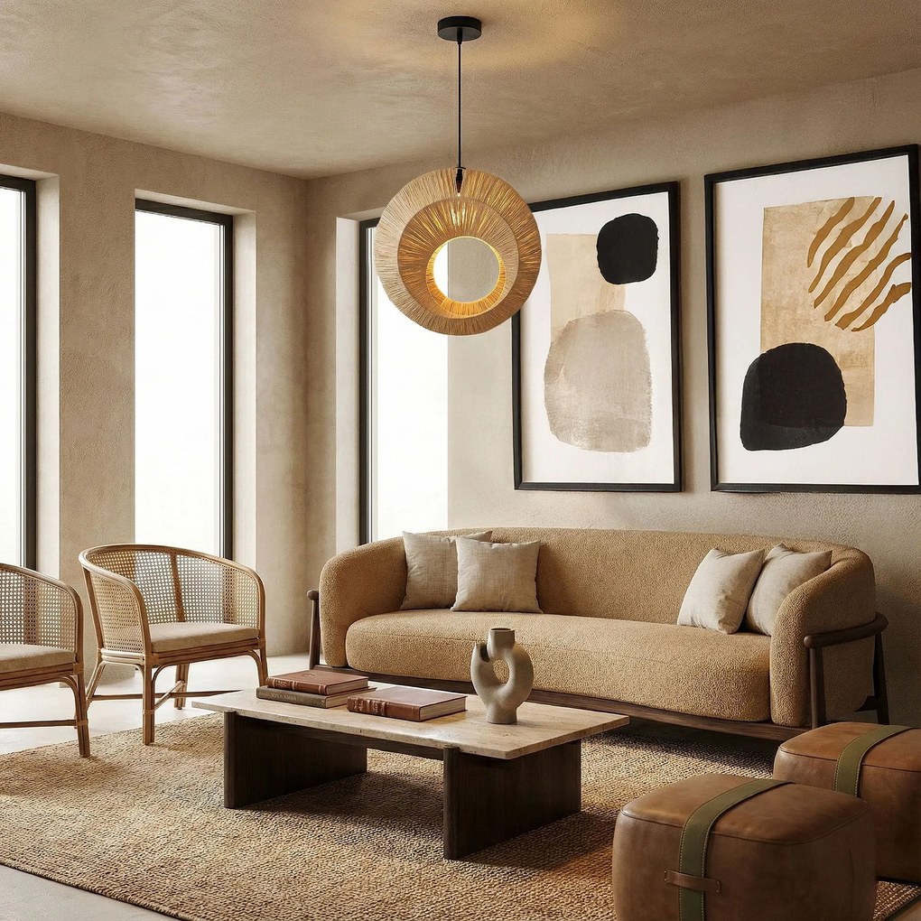 Toolight Toolight, stropné svietidlo 1xE27, APP1788-1CP, hnedá-čierna, OSW-04059