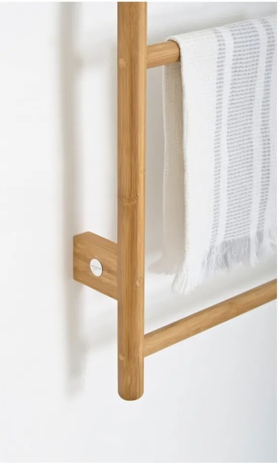 Bambusový nástenný držiak na uteráky Wireworks Towel Rail Wallbar