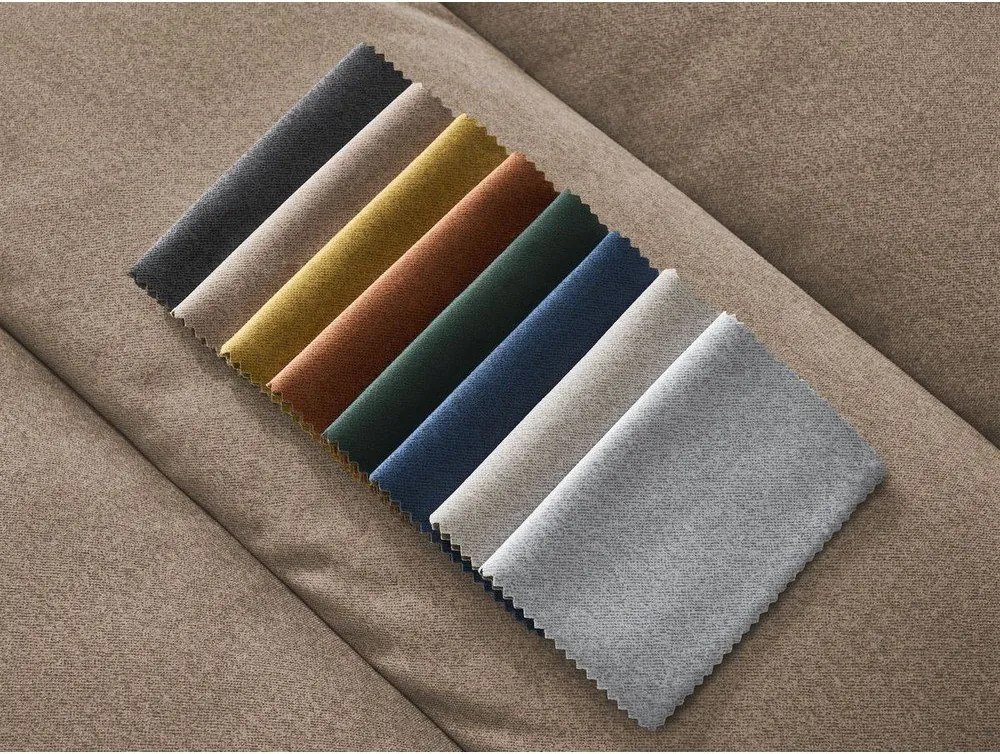 Taupe zamatová rohová pohovka (ľavý roh/s leňoškou) Sierra – Bobochic Paris