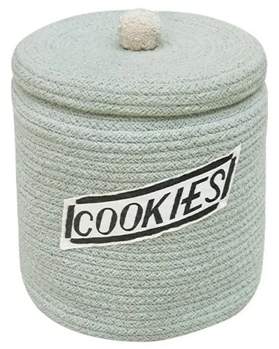 Svetlomodrý látkový detský kôš na hračky ø 20x26 cm Cookie Jar – Lorena Canals