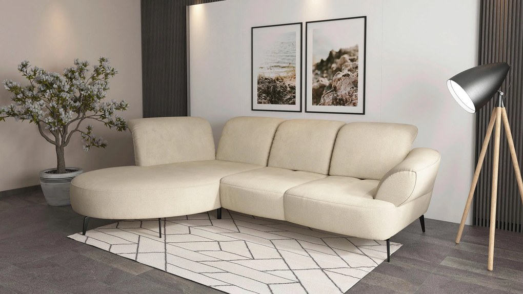 XXXLutz ROHOVÁ SEDAČKA, textil, piesková Sit & More - Sedačky - 000144013234