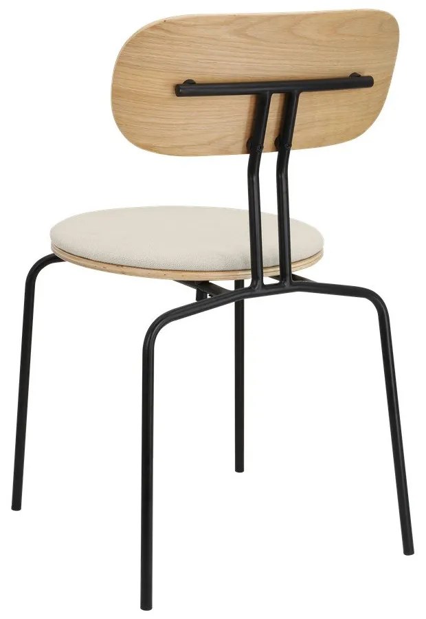 Čierno-krémová jedálenská stolička Curious – UMAGE
