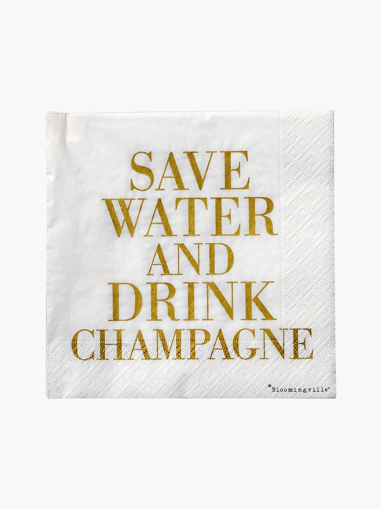 Papierové obrúsky Save Water, 20 ks