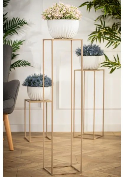 Stojan na kvety 100x24 cm béžová