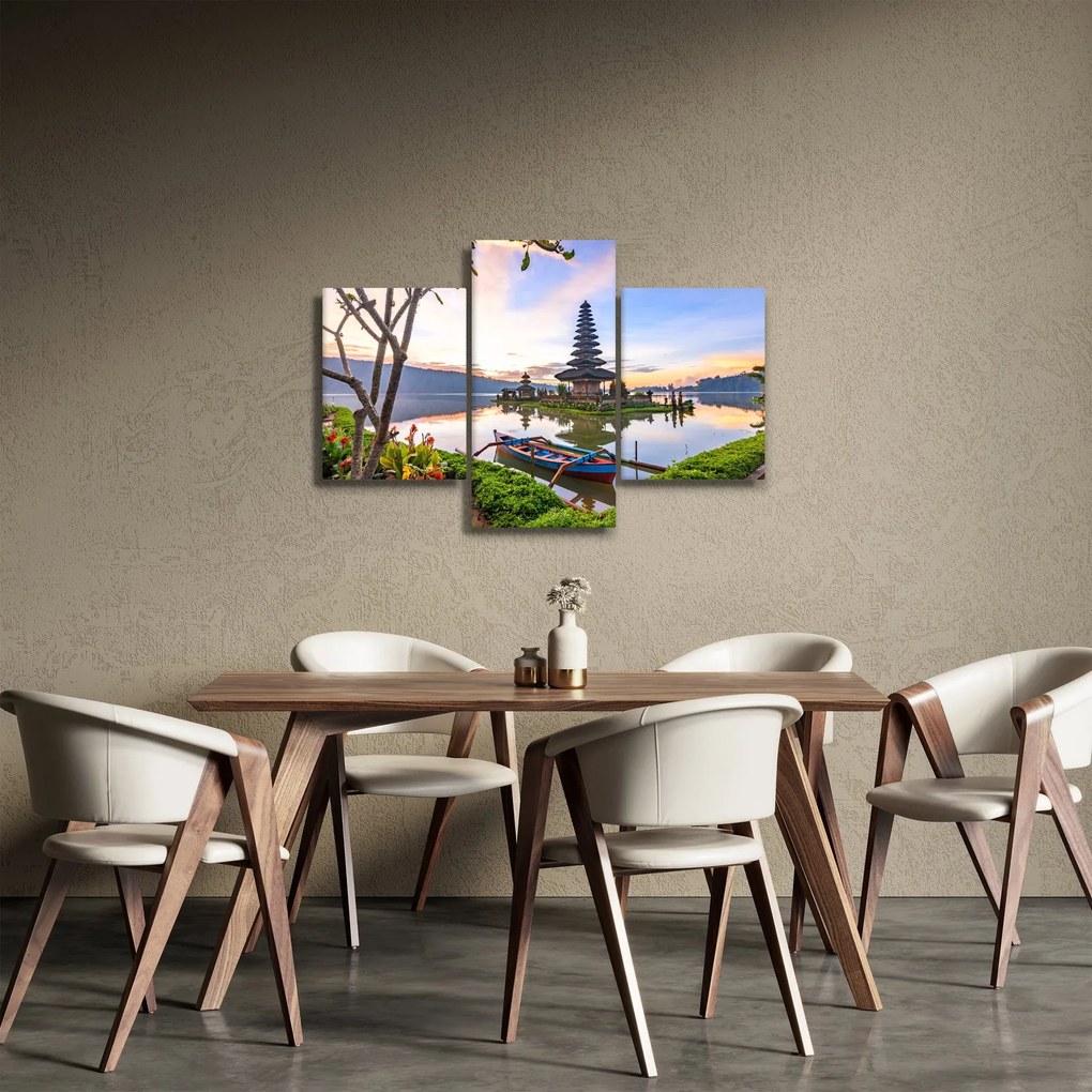 Obraz - Chrám Pura Bratan (90x60 cm)