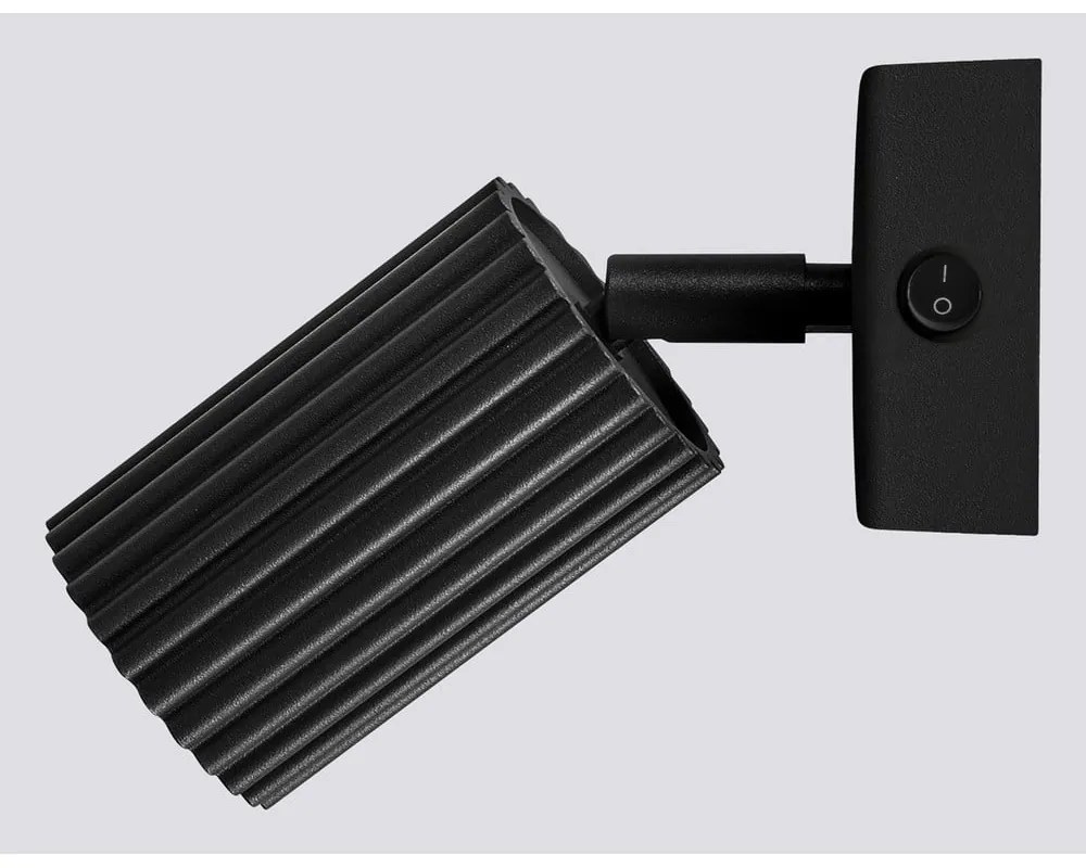 Čierne bodové svietidlo 8x16 cm Gleam – Sollux