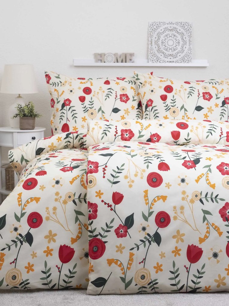 Polybavlnené obliečky na 2 postele Dream - Dora