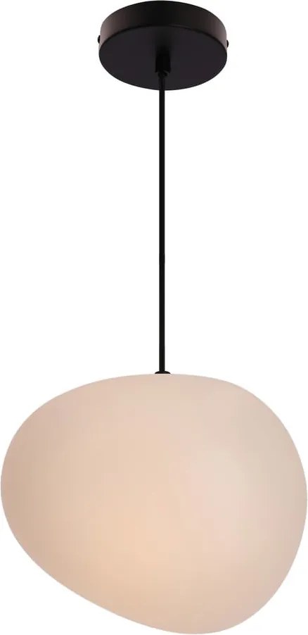 Čierno-biele závesné svietidlo ø 25 cm Stones – Candellux Lighting