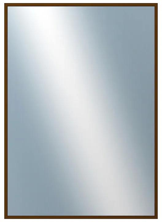 DANTIK - Zrkadlo v rámu, rozmer s rámom 50x70 cm z lišty Hliník hnedá (7269211)