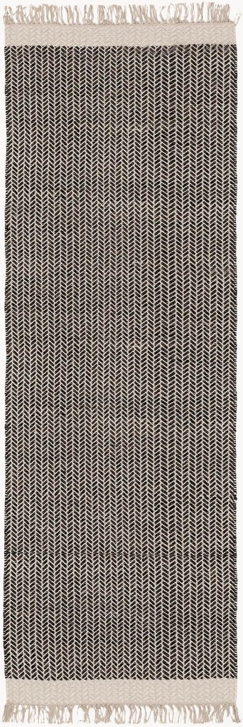 Ručne tkaný vlnený behúň so strapcami Kim