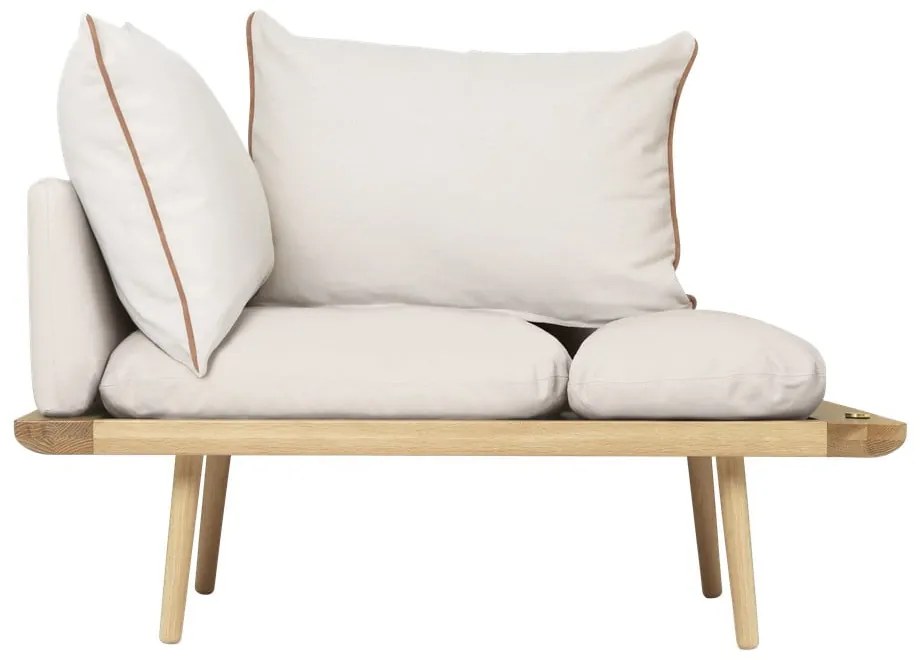 Krémovobiela lavica Lounge Around – UMAGE