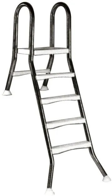Rebrík ESP pre zapustené bazény, 4+1 stupne, pre bazény vysoké 1,2 m, AISI 304