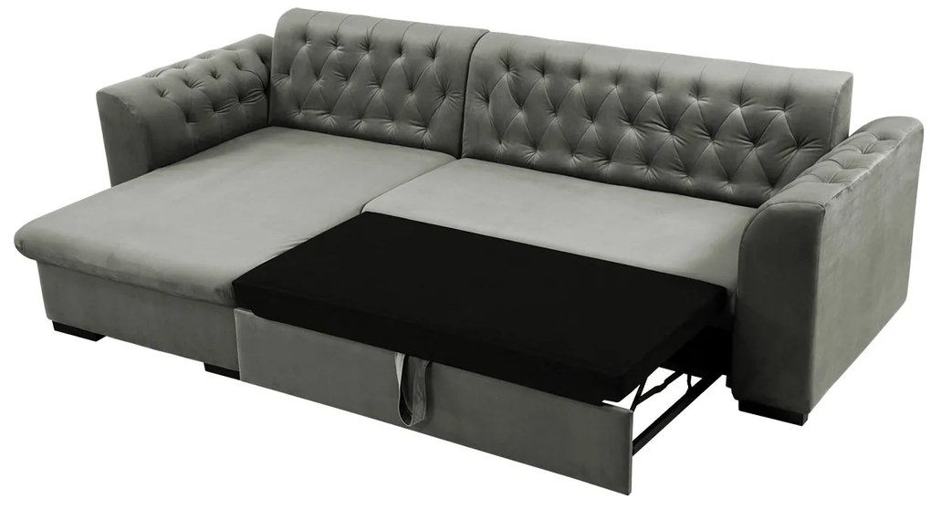 Elegantná sedacia súprava London, sivá Magic Velvet