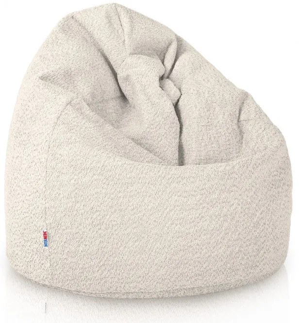 Sedací vak Bag Sako L Boucle Farba: Ecru