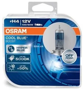 OSRAM Žiarovka 12V 100/90W H4-Cool Blue Hyper BOOST Box-2ks