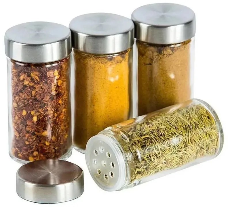 5Five® Korenka, súprava 6 ks sklenených koreničiek so sypátkom, POTS 80 ml