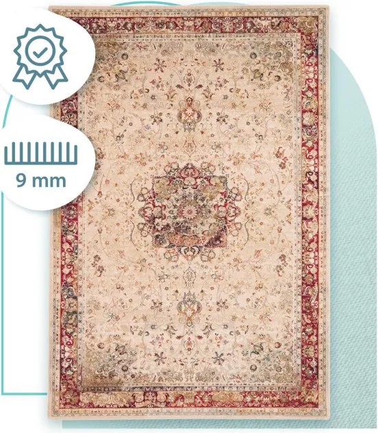 Koberec OMEGA Polonia Kordoba svetlý rubín