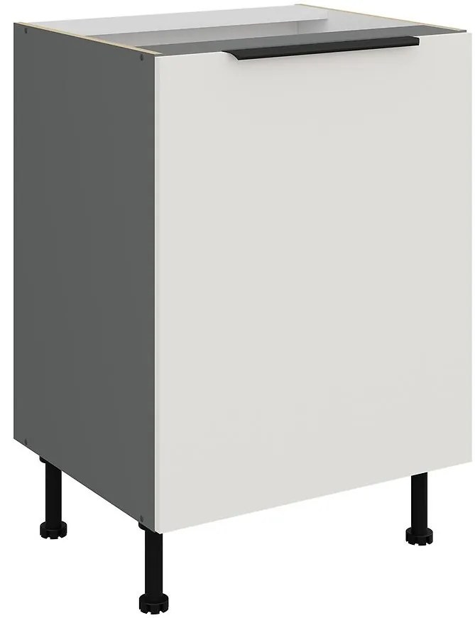 Kuchynská skrinka Aria-Wh/Ant Anti Fingerprint 60d 1f Bb