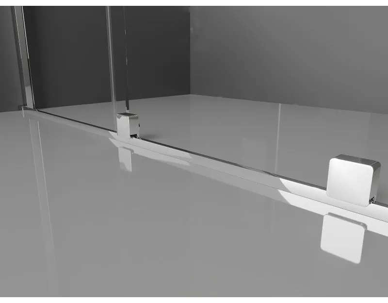 Mexen Velar, posuvné dvere do otvoru typ Walk-In 160 cm, 8mm číre sklo, chrómová, 871-160-000-03-01