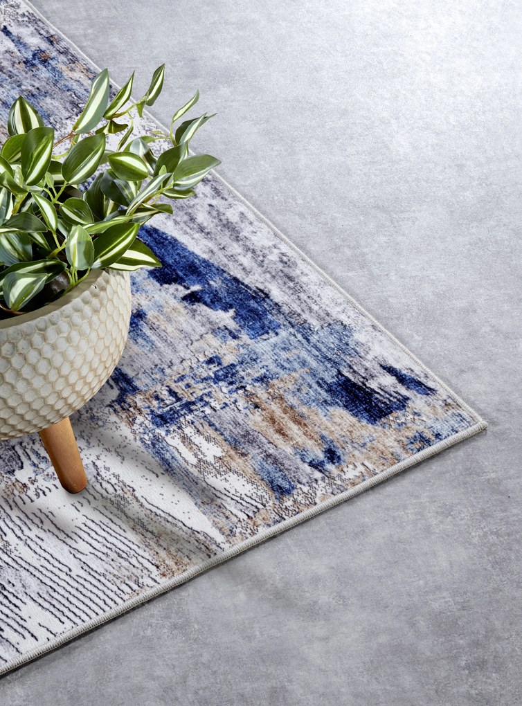 Kusový koberec Imagination New 106035 Dark blue/Beige z kolekcie Elle, 120x160, modrá, obývacia izba, ELLE Decoration