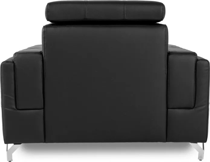 Kožené kreslo Fabio, tm. hnedá