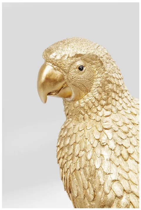 Parrot dekorácia zlatá